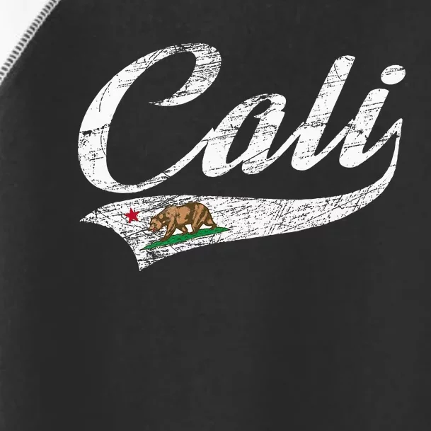 California Republic Ca Distressed Design Cali Classic Toddler Fine Jersey T-Shirt