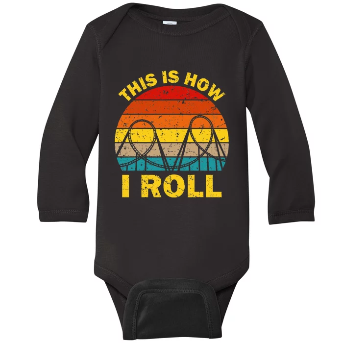 Cool Roller Coaster For Women Amusement Theme Park Baby Long Sleeve Bodysuit