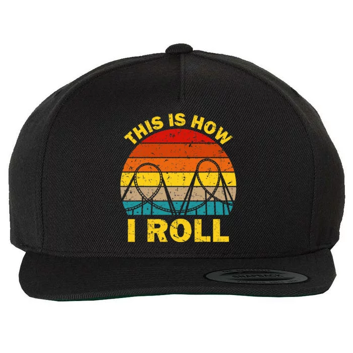 Cool Roller Coaster For Women Amusement Theme Park Wool Snapback Cap