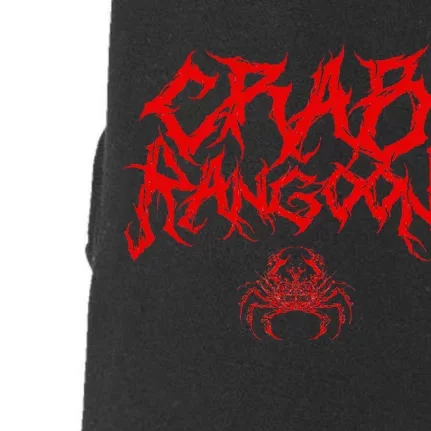 Crab Rangoon Chinese Food Heavy Metal Band Goth Doggie 3-End Fleece Hoodie