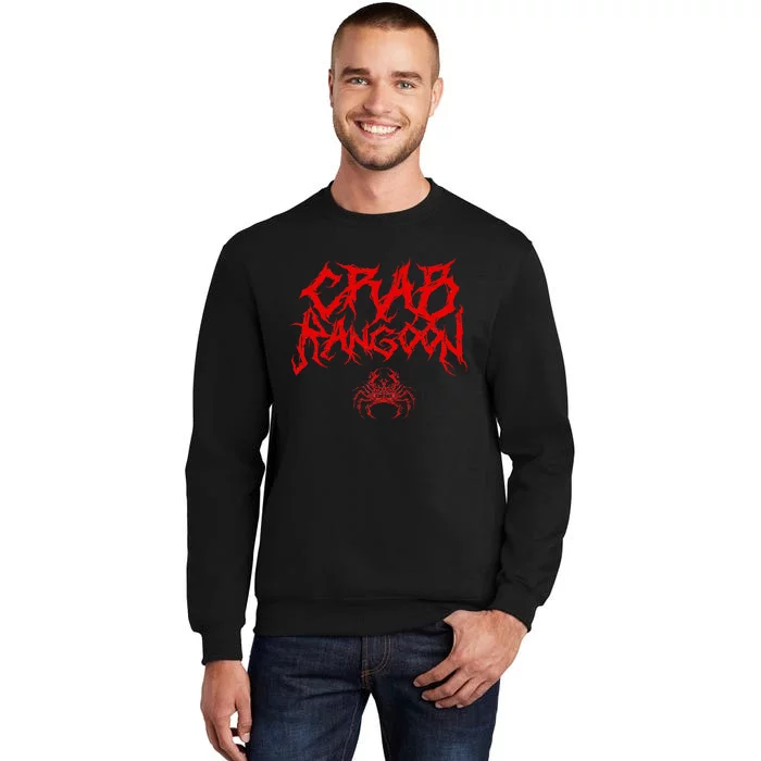 Crab Rangoon Chinese Food Heavy Metal Band Goth Sweatshirt