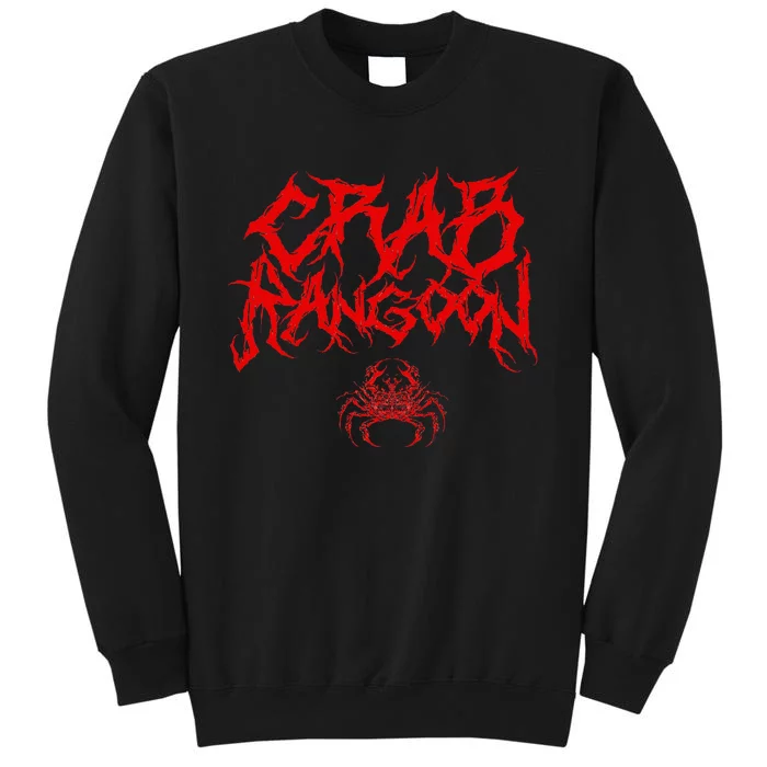 Crab Rangoon Chinese Food Heavy Metal Band Goth Sweatshirt