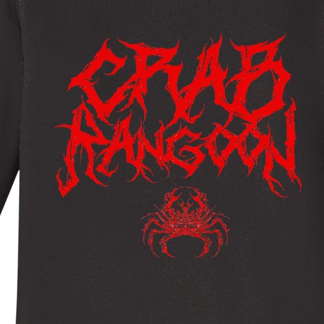 Crab Rangoon Chinese Food Heavy Metal Band Goth Baby Long Sleeve Bodysuit