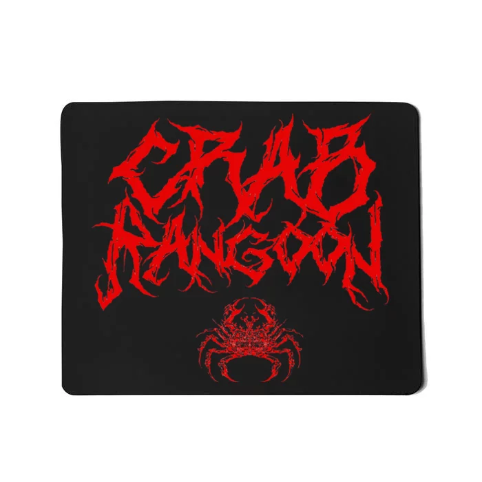 Crab Rangoon Chinese Food Heavy Metal Band Goth Mousepad