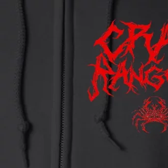 Crab Rangoon Chinese Food Heavy Metal Band Goth Full Zip Hoodie