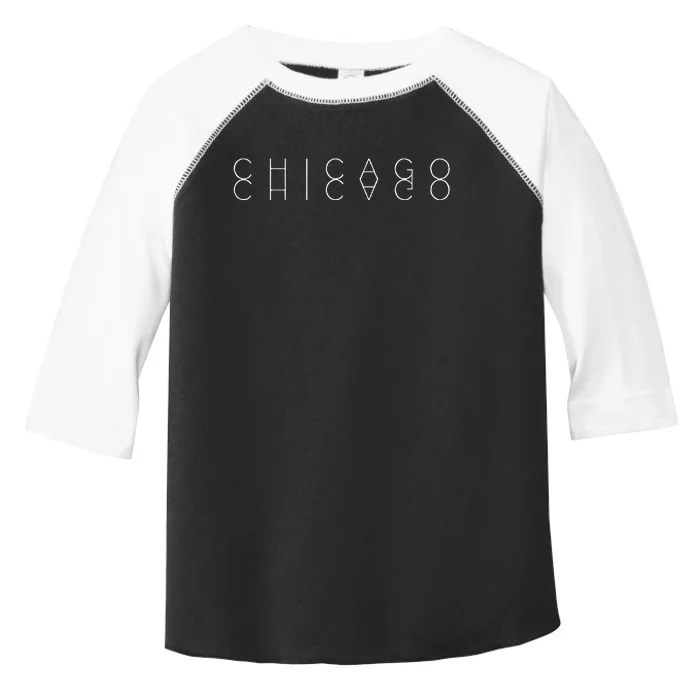 Chicago Reflections Chicagoan Word Art Souvenir Toddler Fine Jersey T-Shirt