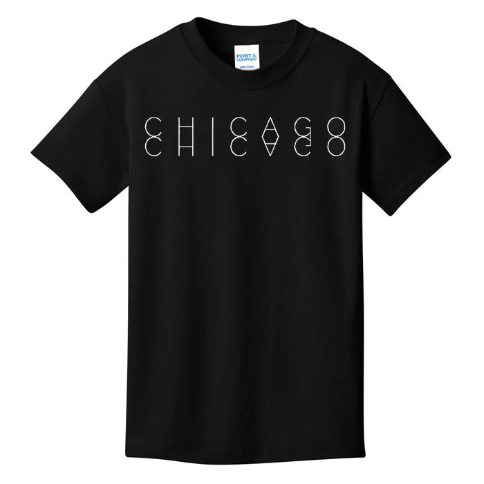 Chicago Reflections Chicagoan Word Art Souvenir Kids T-Shirt