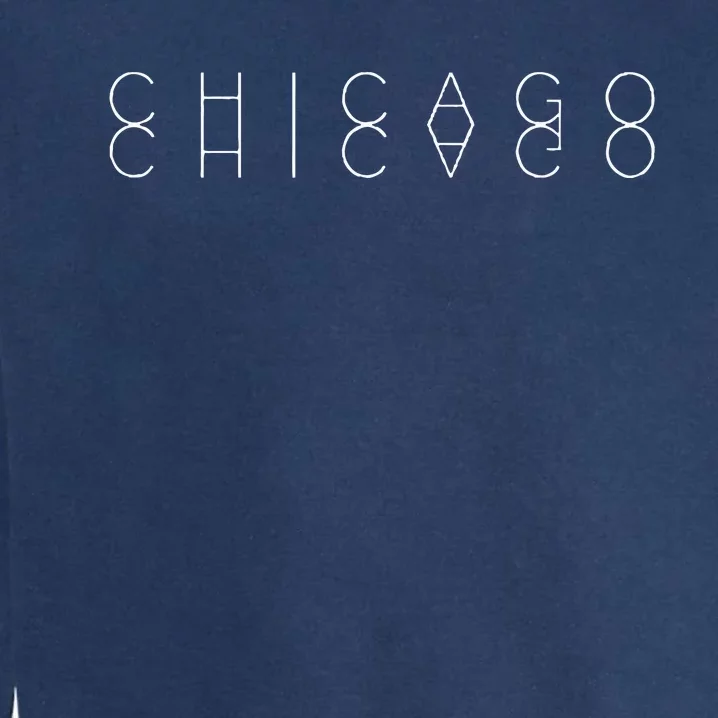 Chicago Reflections Chicagoan Word Art Souvenir Garment-Dyed Sweatshirt