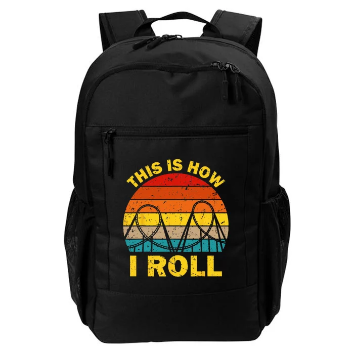 Cool Roller Coaster For  Amusement Theme Park Retro Daily Commute Backpack