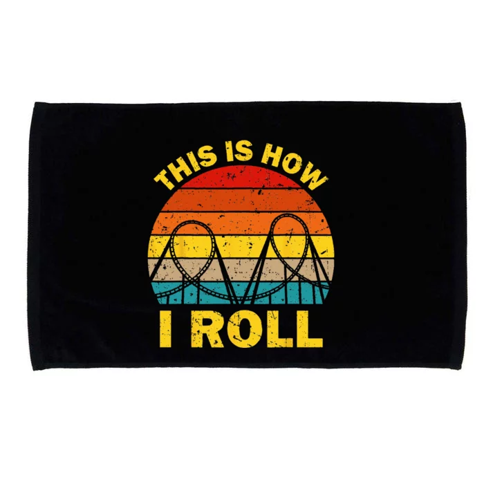 Cool Roller Coaster For  Amusement Theme Park Retro Microfiber Hand Towel