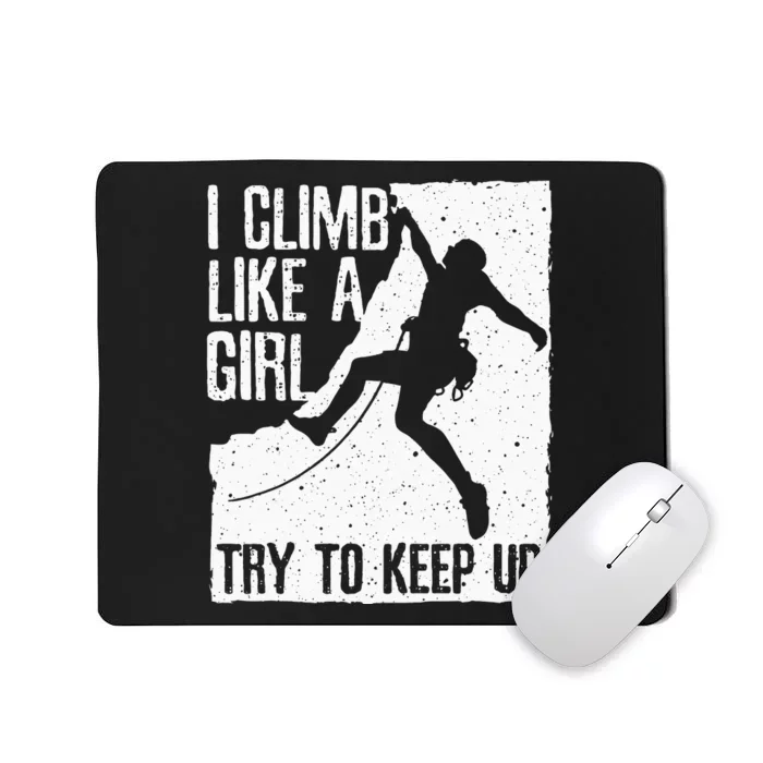 Cool Rock Climbing Design For Women Kids Climb Lovers Mousepad