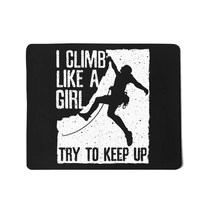 Cool Rock Climbing Design For Women Kids Climb Lovers Mousepad