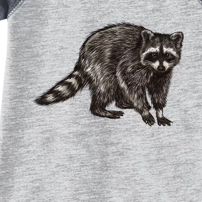 Cute Raccoon Infant Baby Jersey Bodysuit