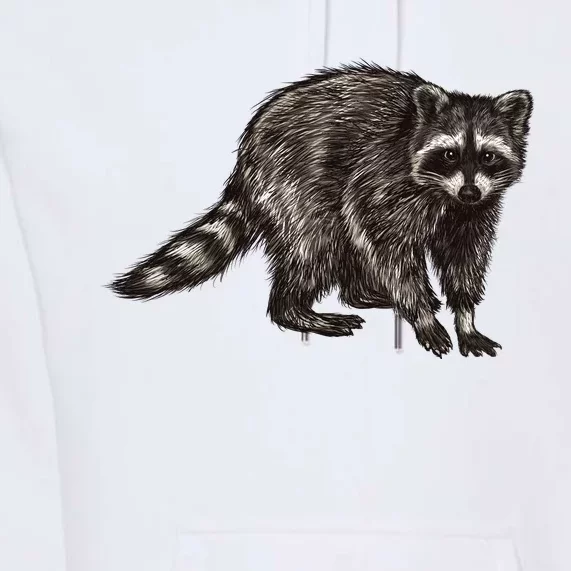 Cute Raccoon Premium Hoodie