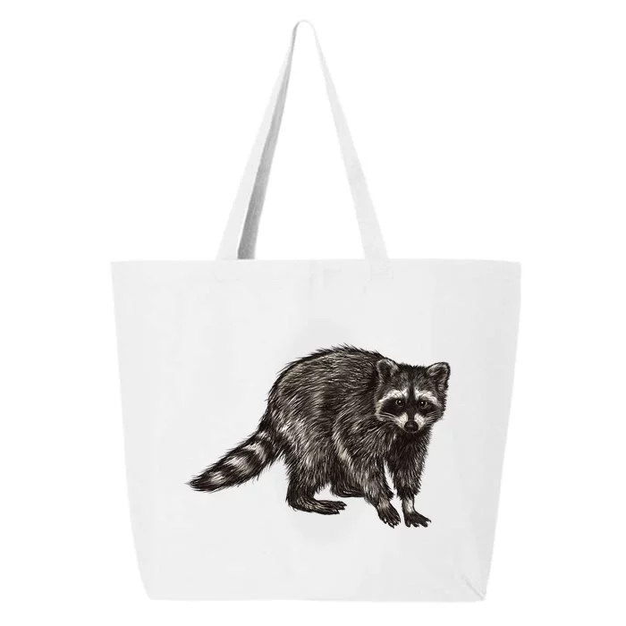 Cute Raccoon 25L Jumbo Tote