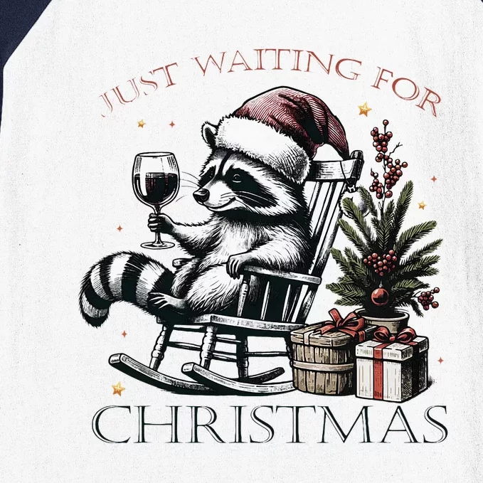 Christmas Raccoon Baseball Sleeve Shirt