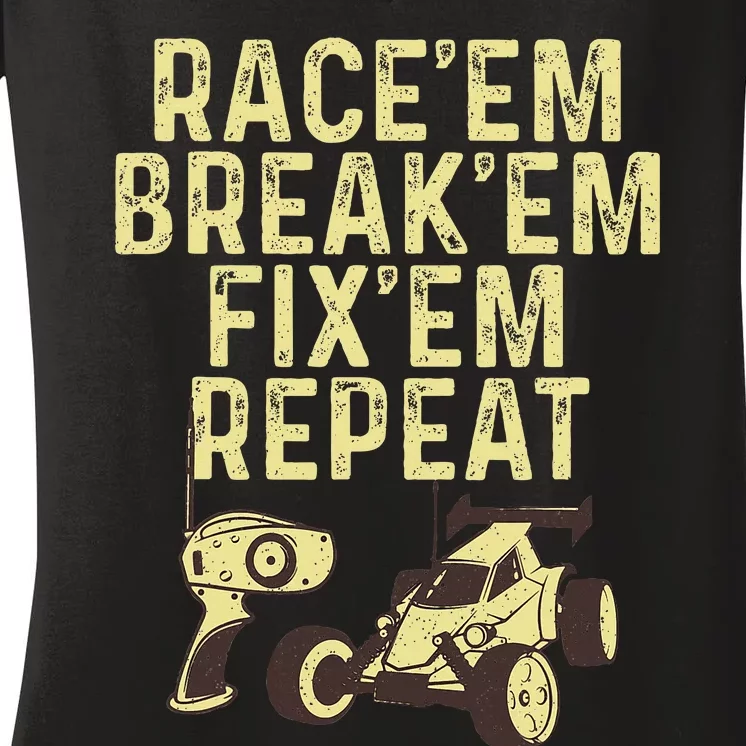 Cool Rc Car Rc Car Racing Race Lover Women's V-Neck T-Shirt