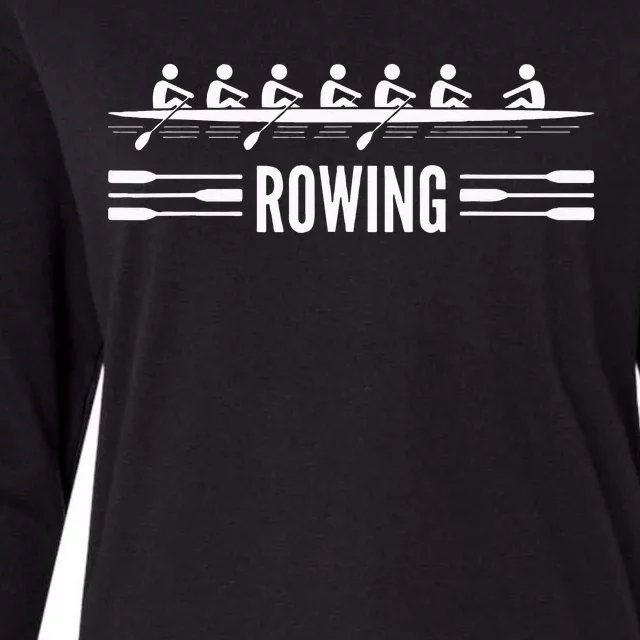 College Rowing Crew Row Team Boat Womens Cotton Relaxed Long Sleeve T-Shirt