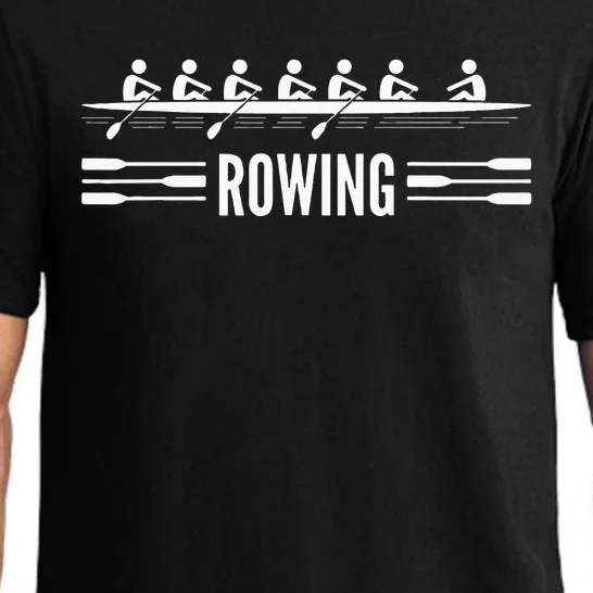 College Rowing Crew Row Team Boat Pajama Set