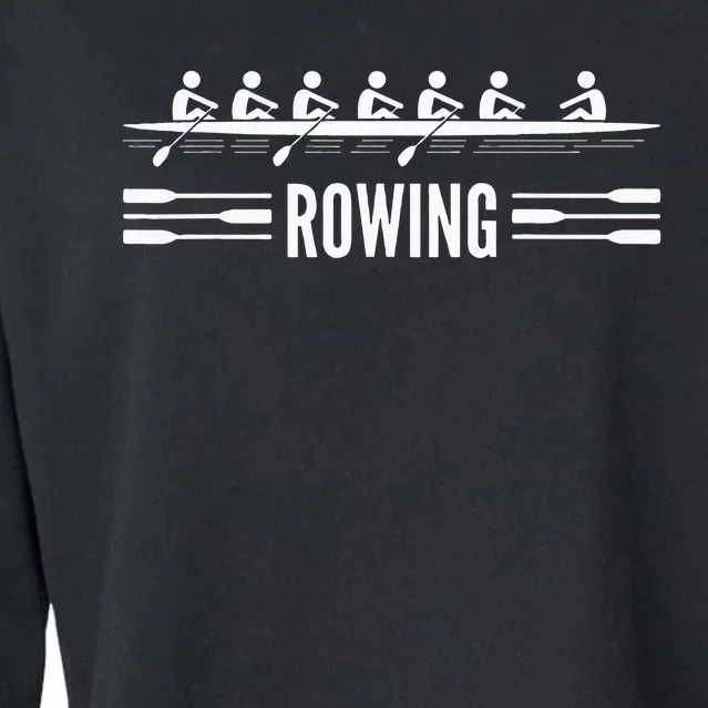 College Rowing Crew Row Team Boat Cropped Pullover Crew