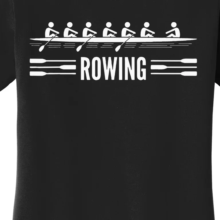 College Rowing Crew Row Team Boat Women's T-Shirt