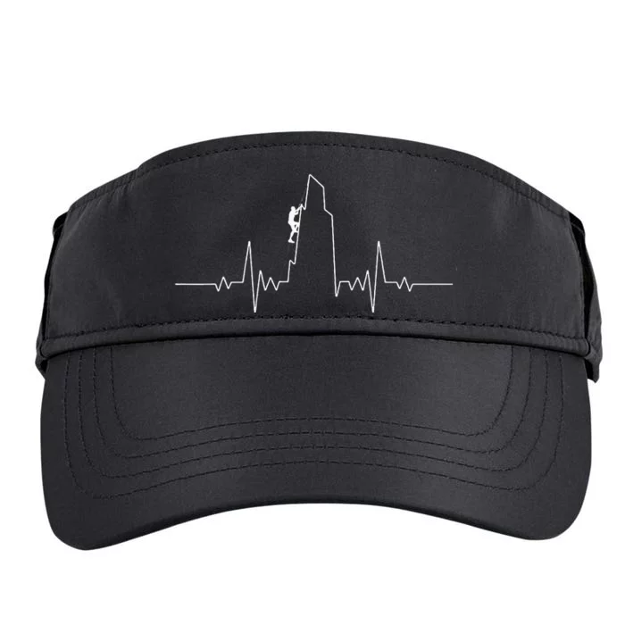 Cool Rock Climbing Mountain Rock Climbers Ekg Adult Drive Performance Visor