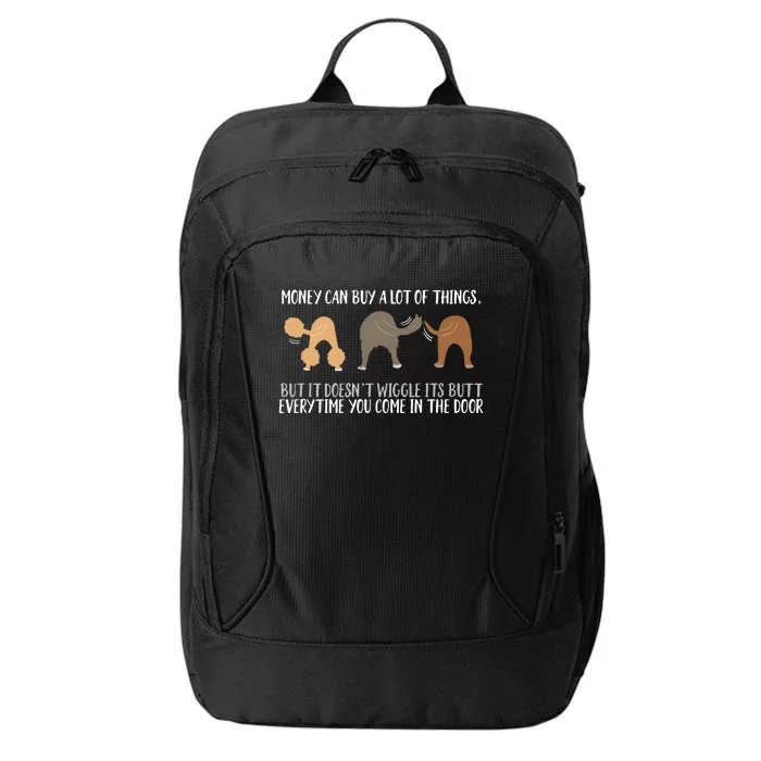 Cute Rescue Dog Lovers Funny Wiggle Butt Gifts City Backpack