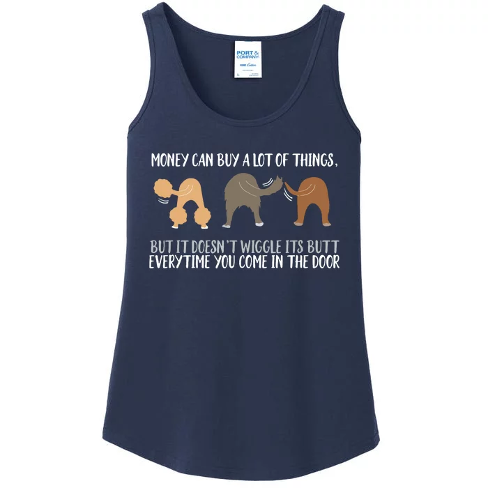 Cute Rescue Dog Lovers Funny Wiggle Butt Gifts Ladies Essential Tank