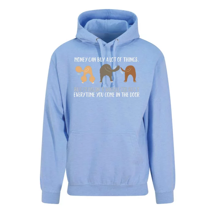 Cute Rescue Dog Lovers Funny Wiggle Butt Gifts Unisex Surf Hoodie