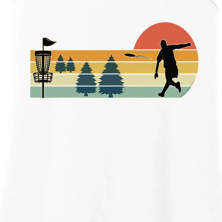 Cool Retro Disc Golf Sport Ladies Essential Tank