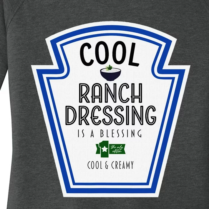 Cool Ranch Dressing Group Condiment Family Halloween Costume Women's Perfect Tri Tunic Long Sleeve Shirt