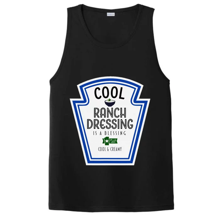 Cool Ranch Dressing Group Condiment Family Halloween Costume Performance Tank