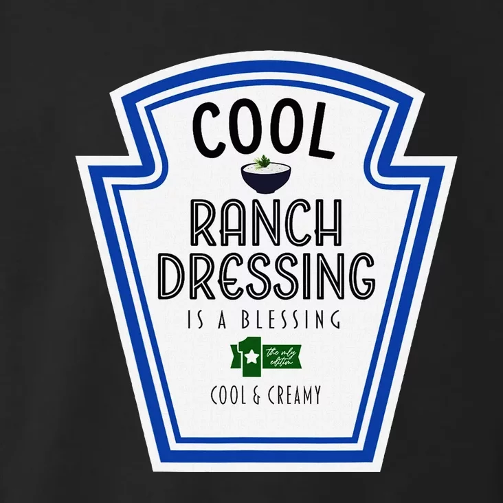 Cool Ranch Dressing Group Condiment Family Halloween Costume Toddler Hoodie