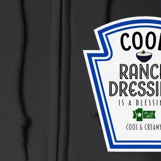 Cool Ranch Dressing Group Condiment Family Halloween Costume Full Zip Hoodie