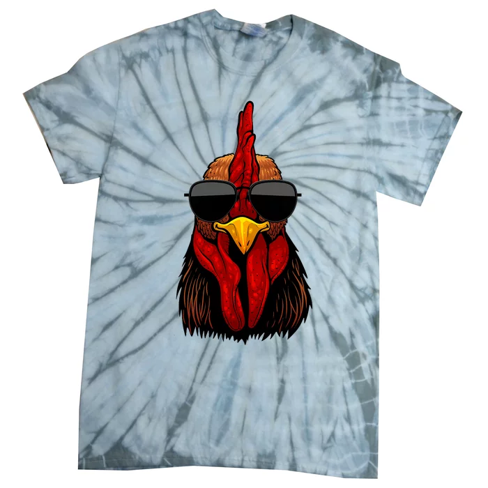 Cool Rooster Design For Chicken Rooster Lover Tie-Dye T-Shirt