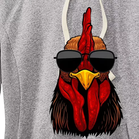 Cool Rooster Design For Chicken Rooster Lover Women's Fleece Hoodie