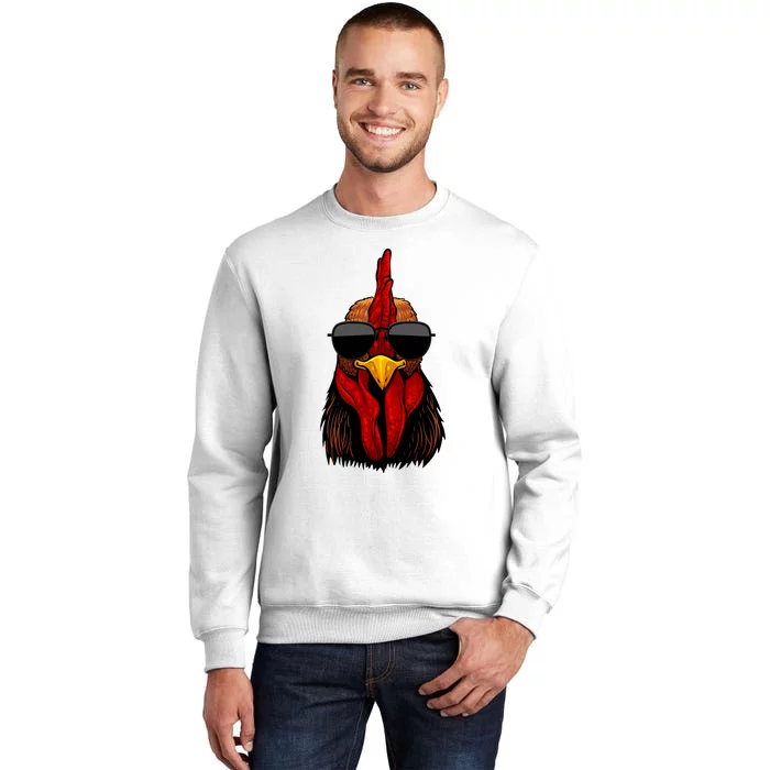 Cool Rooster Design For Chicken Rooster Lover Sweatshirt