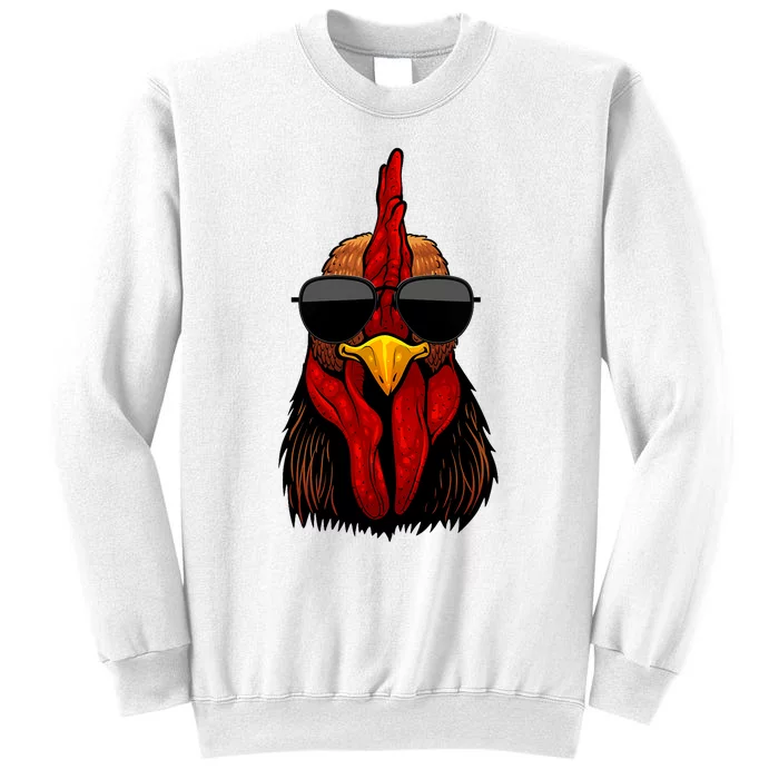 Cool Rooster Design For Chicken Rooster Lover Sweatshirt