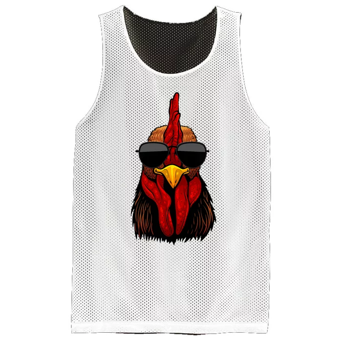 Cool Rooster Design For Chicken Rooster Lover Mesh Reversible Basketball Jersey Tank