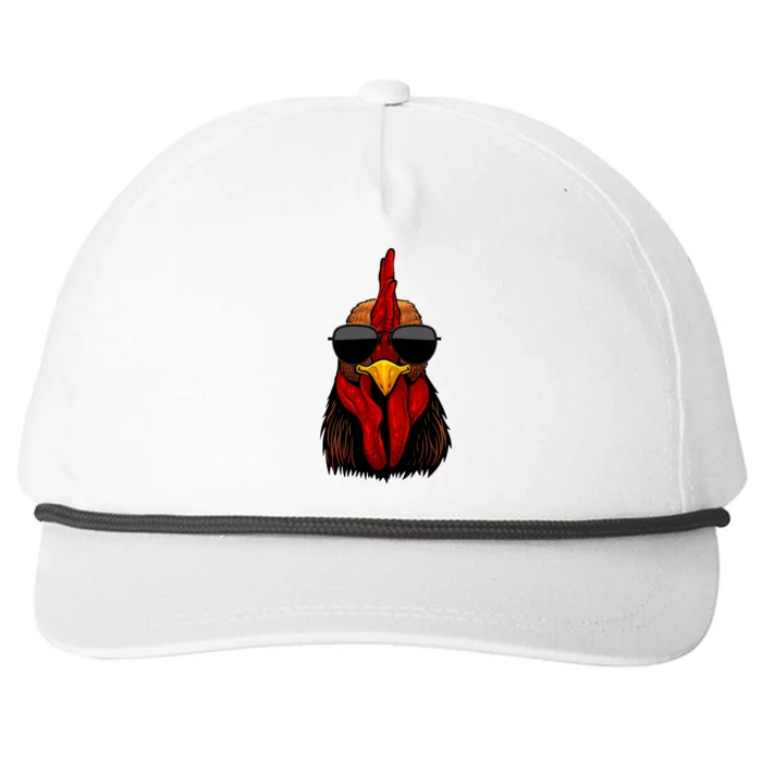 Cool Rooster Design For Chicken Rooster Lover Snapback Five-Panel Rope Hat