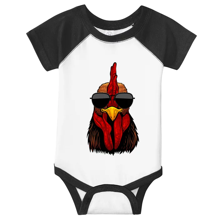 Cool Rooster Design For Chicken Rooster Lover Infant Baby Jersey Bodysuit