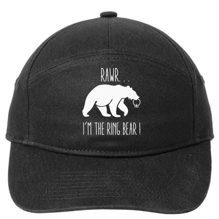 Cute Rehearsal Dinner For Ring Bearer 7-Panel Snapback Hat