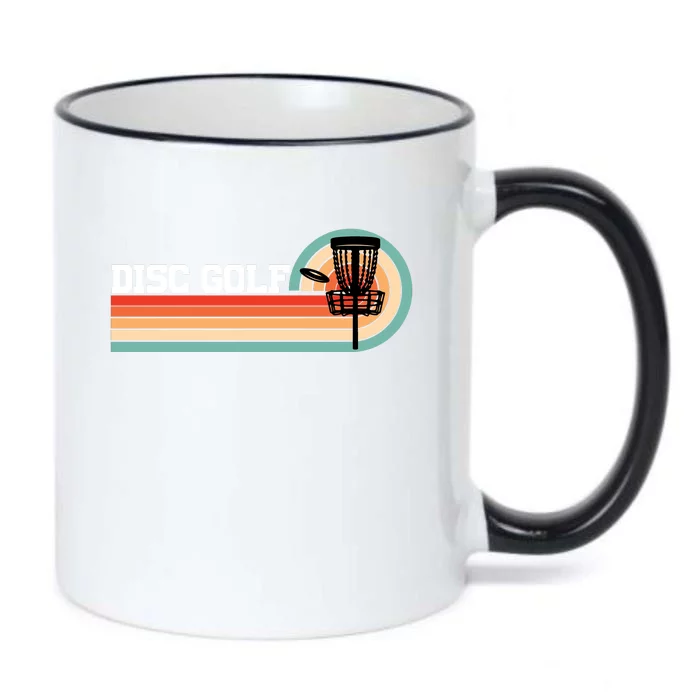 Cool Retro Disc Golf Sport Gift Idea Black Color Changing Mug