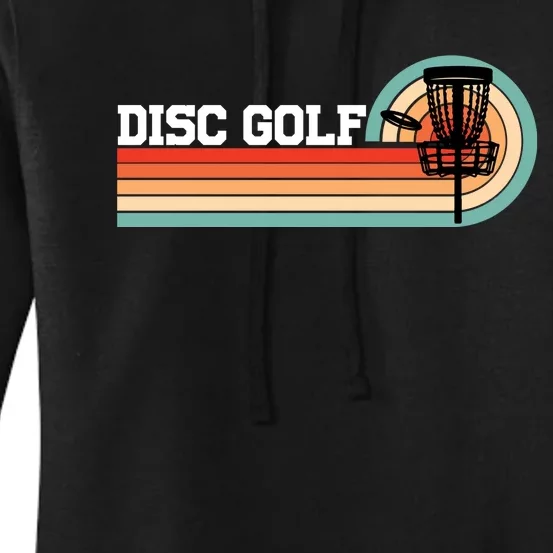 Cool Retro Disc Golf Sport Gift Idea Women's Pullover Hoodie