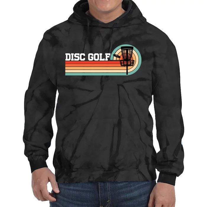 Cool Retro Disc Golf Sport Gift Idea Tie Dye Hoodie