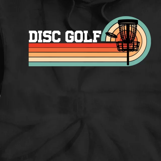 Cool Retro Disc Golf Sport Gift Idea Tie Dye Hoodie