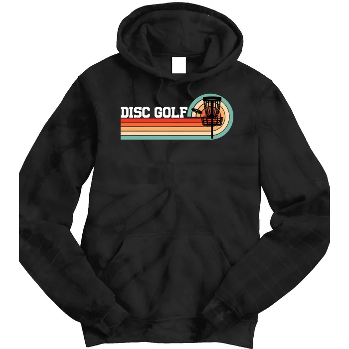 Cool Retro Disc Golf Sport Gift Idea Tie Dye Hoodie