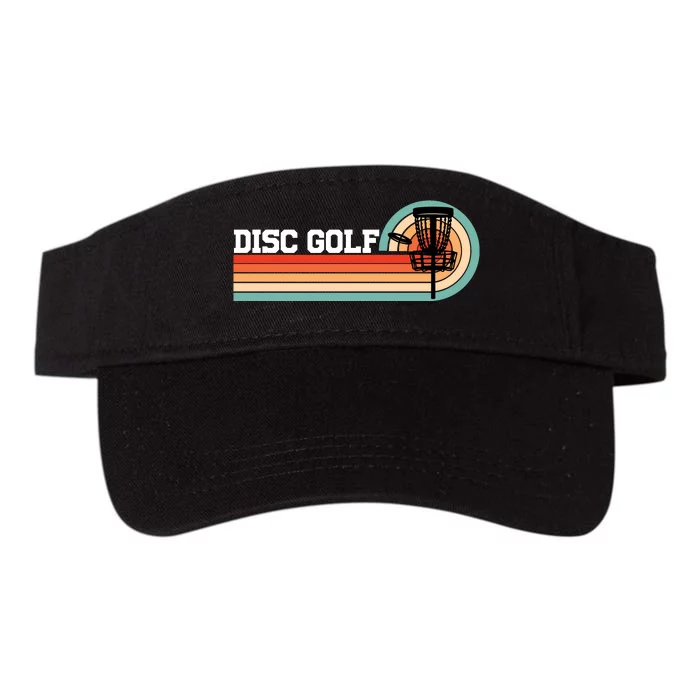 Cool Retro Disc Golf Sport Gift Idea Valucap Bio-Washed Visor