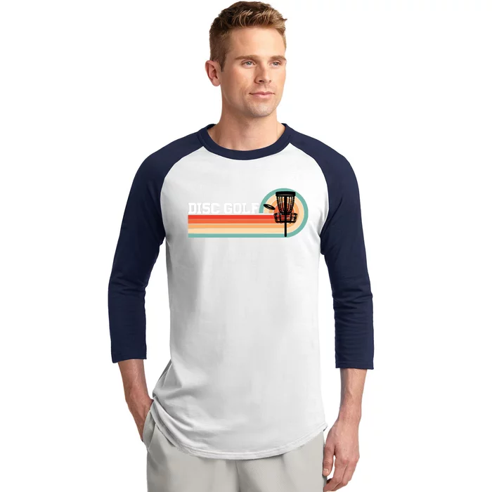 Cool Retro Disc Golf Sport Gift Idea Baseball Sleeve Shirt