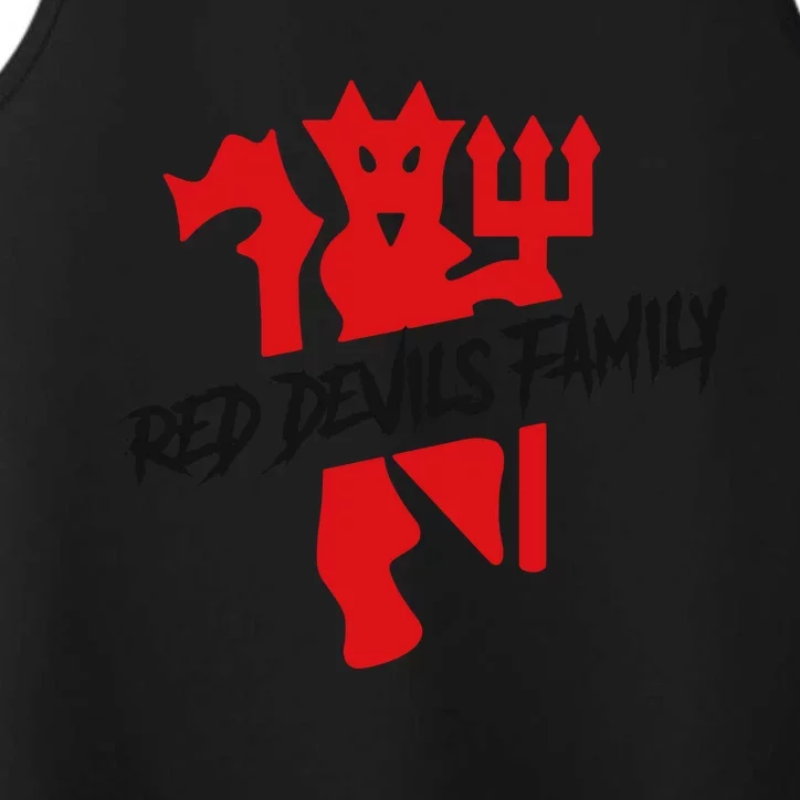 Cool Red Devils Family Manchester United Soccer Team Performance Tank